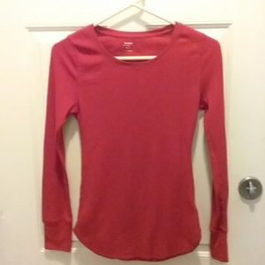 Old Navy red long sleeved top